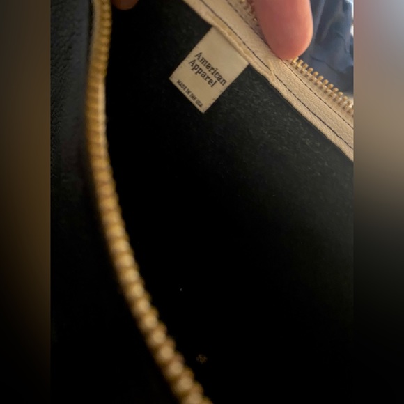 American Apparel | Large Black Leather Clutch - Picture 2 of 3